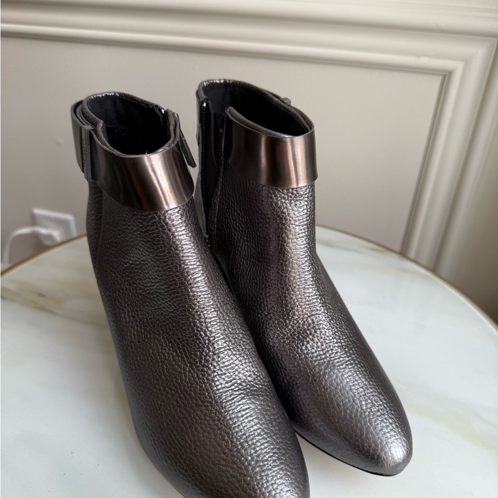TED BAKER- Metallic Ankle Boots
